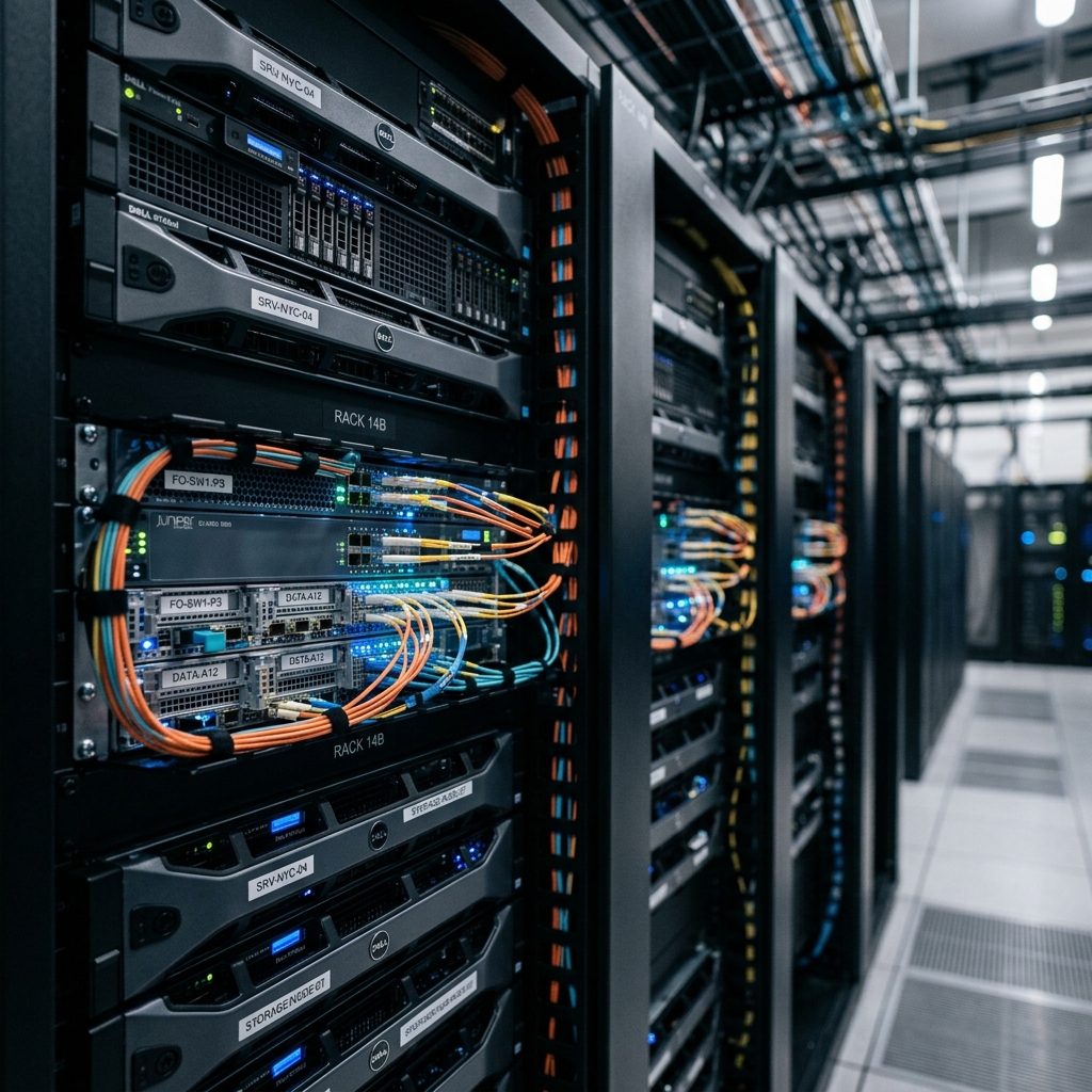 Server infrastructure workspace background