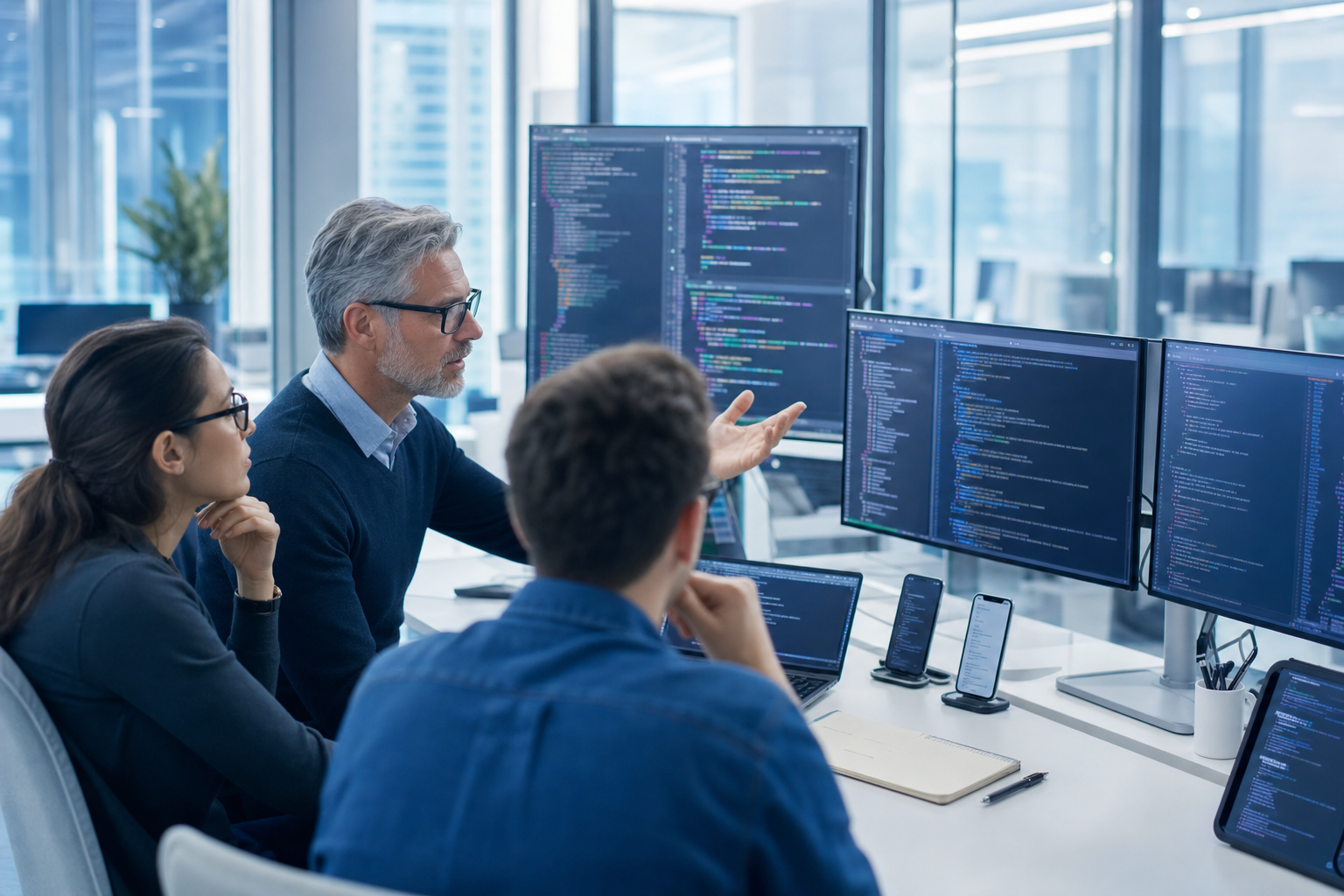 Senior engineers performing an independent mobile app code audit